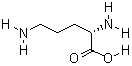 L-鸟氨酸盐酸盐分子式结构图