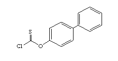 硫代氯甲酸-4-联苯酯分子式结构图