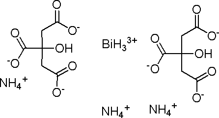 柠檬酸铋铵分子式结构图