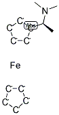 (S)-(-)-N,N-二甲基-1-二茂铁基乙胺分子式结构图