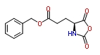 谷氨酸 5-苄酯 N-羧基环内酸酐分子式结构图