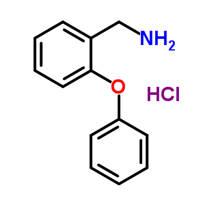 1-(2-苯氧基苯基)甲胺盐酸盐分子式结构图