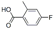 4-氟-2-甲基苯甲酸分子式结构图