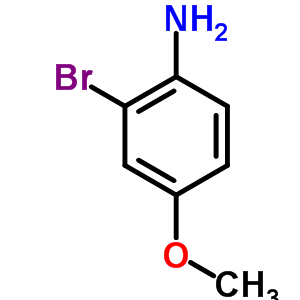 2-溴-4-甲氧基苯胺分子式结构图