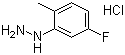 5-氟-2-甲基苯肼盐酸盐分子式结构图