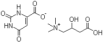 混旋肉碱乳清酸盐分子式结构图