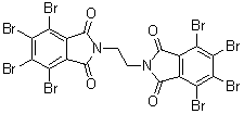 乙撑双四溴邻苯二甲酰亚胺分子式结构图