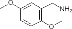 2,5-二甲氧基苄胺分子式结构图