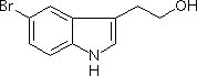 5-溴吲哚-3-乙醇分子式结构图