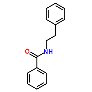 N-苯乙基苯甲酰胺分子式结构图