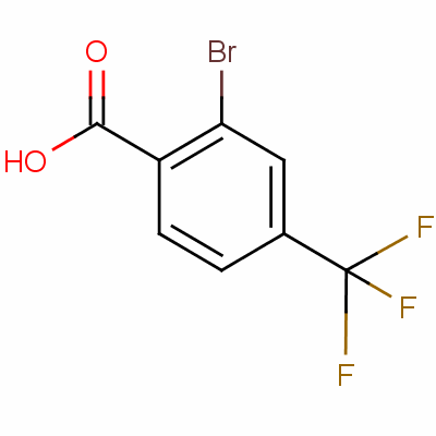 2-溴-4-三氟甲基苯甲酸分子式结构图