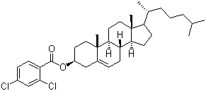 胆甾烯基 2,4-二氯苯甲酸酯分子式结构图