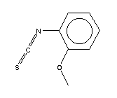 2-甲氧基苯基硫代异氰酸酯分子式结构图