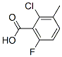 2-氯-6-氟-3-甲基苯甲酸分子式结构图