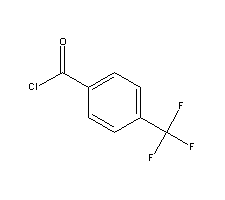 4-三氟甲基苯甲酰氯分子式结构图