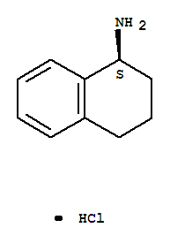 (S)-1,2,3,4-四氢-1-萘胺盐酸盐分子式结构图