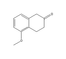 5-甲氧基-2-萘满酮分子式结构图