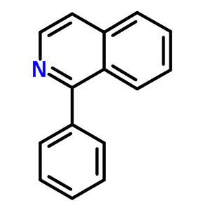 1-苯基异喹啉分子式结构图