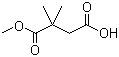 2,2-二甲基琥珀酸 1-甲酯分子式结构图