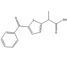 噻洛芬酸分子式结构图