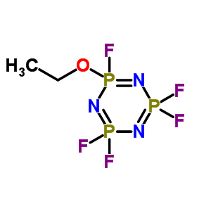 乙氧基(五氟)环三磷腈分子式结构图