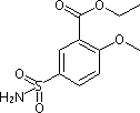 2-甲氧基-5-磺酰苯甲酸乙酯分子式结构图