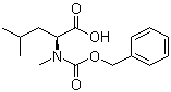 N-苄氧羰基-N-甲基-L-亮氨酸分子式结构图