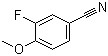 3-氟-4-甲氧基苯腈分子式结构图