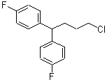 4,4,-二(4-氟苯)氯丁烷分子式结构图