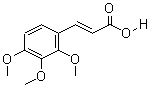 2,3,4-三甲氧基肉桂酸分子式结构图