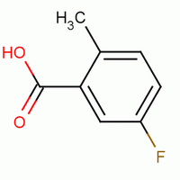 5-氟-2-甲基苯甲酸分子式结构图