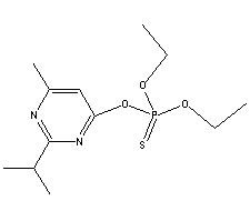 二嗪磷分子式结构图