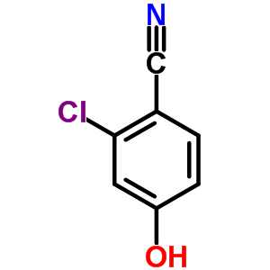 4-羟基-2-氯苯甲腈分子式结构图