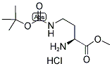 S-4-(Boc-氨基)-2-氨基丁酸甲酯盐酸盐分子式结构图