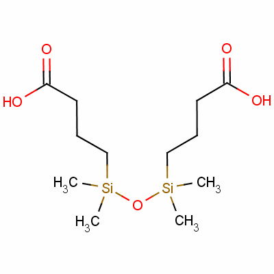 1,3-双(3-羧基丙基)四甲基二硅氧烷分子式结构图