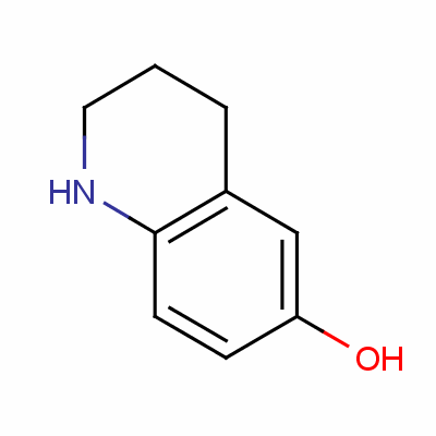 6-羟基-1,2,3,4-四氢喹啉分子式结构图