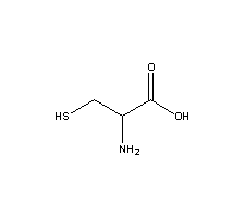 DL-半胱氨酸分子式结构图