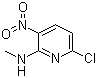 2-甲氨基-3-硝基-6-氯吡啶分子式结构图