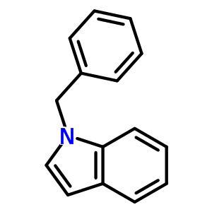 1-苄基-1H-吲哚分子式结构图