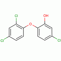 2,4,4'-三氯-2'-羟基二苯醚分子式结构图