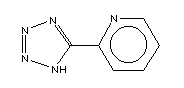 5-(2-吡啶基)-1H-四唑分子式结构图