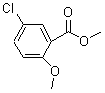 5-氯-2-甲氧基苯甲酸甲酯分子式结构图