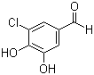 3-氯-4,5-二羟基苯甲醛分子式结构图