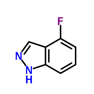 4-氟-1H-吲唑分子式结构图