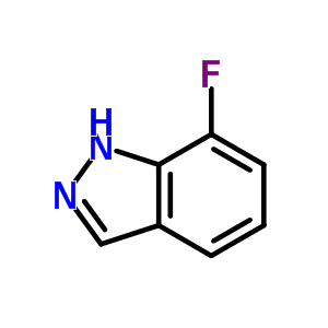 7-氟-1H-吲唑分子式结构图