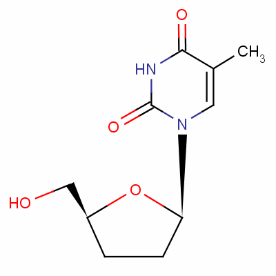 2',3'-二脱氧胸苷分子式结构图