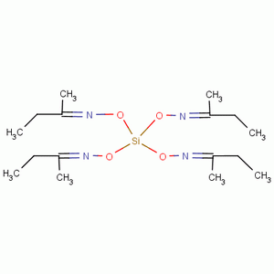 四丁酮肟基硅烷分子式结构图