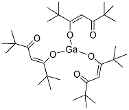 三(2,2,6,6-四甲基-3,5-庚二酮酸)镓分子式结构图