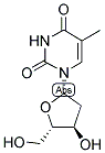 2-脱氧-L-胸苷分子式结构图