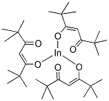 三(2,2,6,6-四甲基-3,5-庚二酮)铟(Ⅲ)分子式结构图